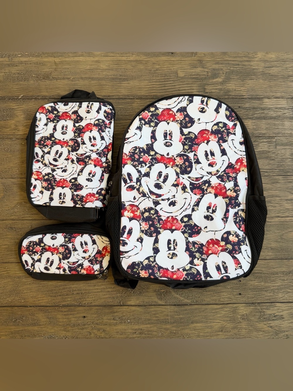 Mickey Mouse three-piece backpack set
